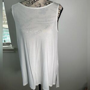 Eileen Fisher Crew Neck Long Shell Sleeveless Women Size XS Tencel Elastane